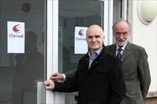 Cherwell MD, Andy Whittard, and company founder, Lawrence Whittard, look forward to expanded premises and another 40 years of company growth. 